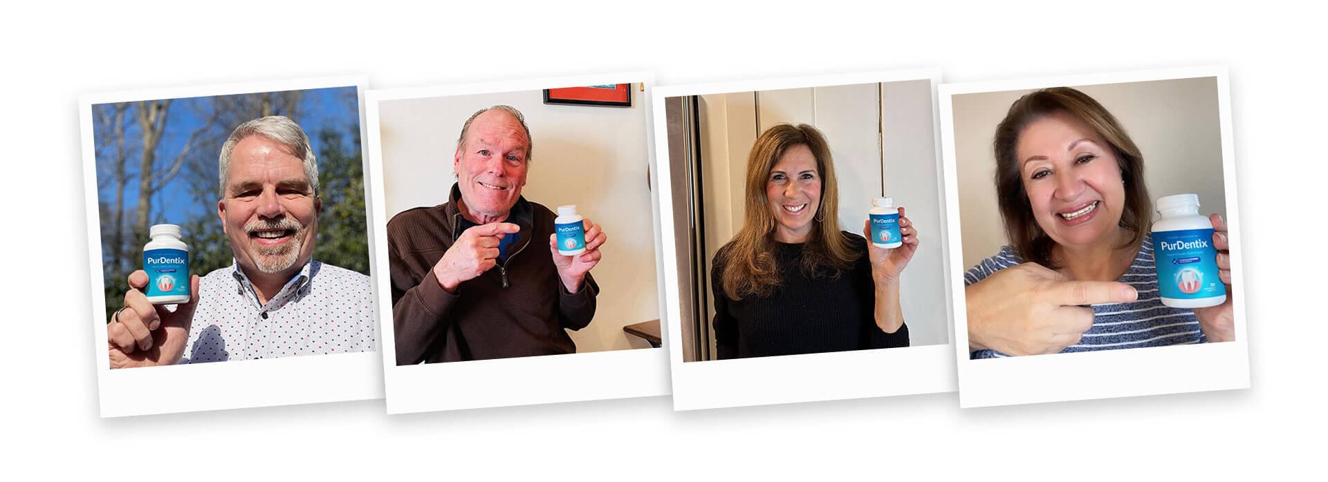Customer reviews showing success with PurDentix supplement