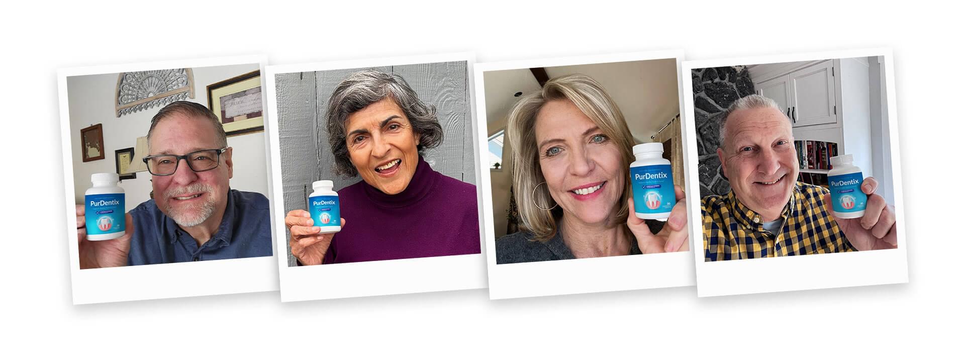Customer reviews showing success with PurDentix supplement