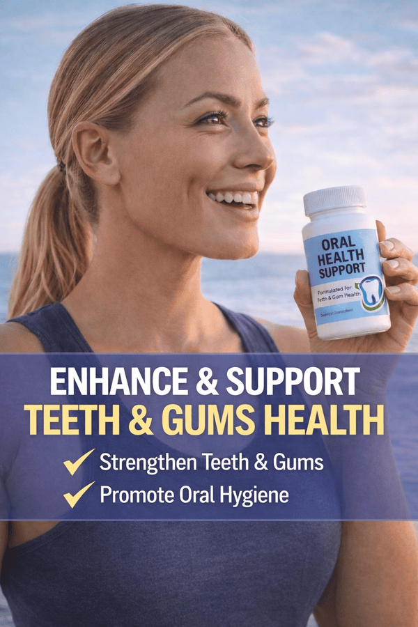 oral health supplements, strong teeth and gums, enamel protection, dental wellness